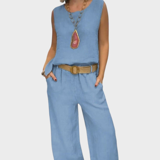 Mira™ | Irmelie – Ärmlöst linneset med avslappnad midja