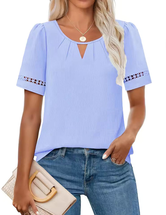 Mira™ | Ylva – Luftig topp med spetsdetaljer