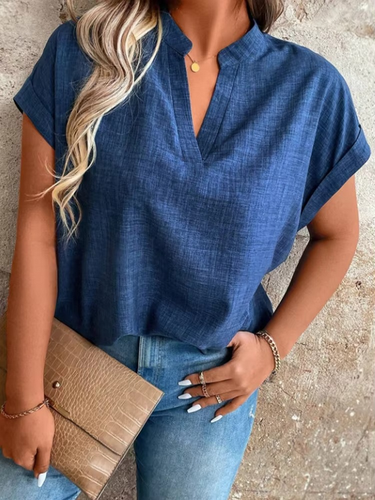 Mira™ | Elinor – Topp med mjukt fall och avslappnad v-ringning