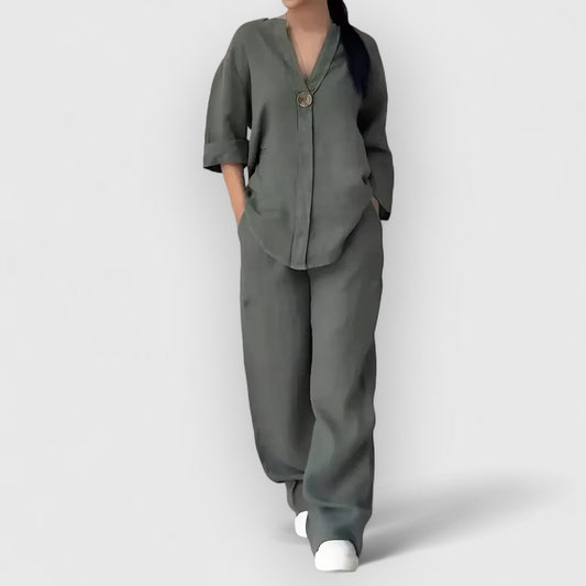 Mira™ | Margherita – Tvådelat linneset i avslappnad, elegant stil