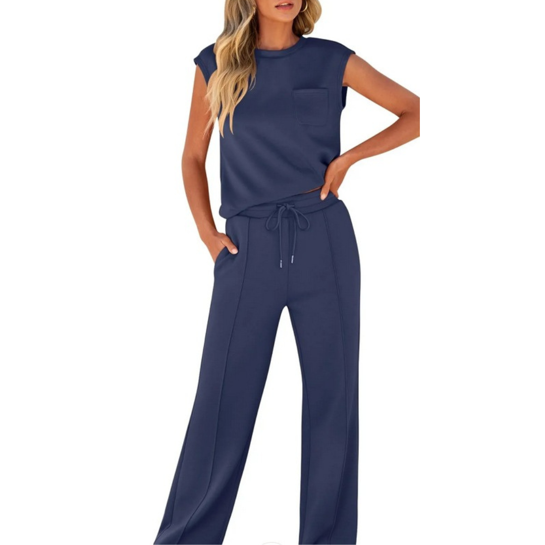 Mira™ -  Avslappnad Sommar Mjuk Lounge Co-Ord