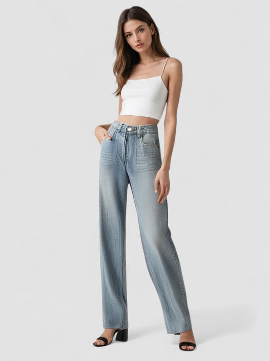 Mira™ | Vintage Utsvängd Jeans