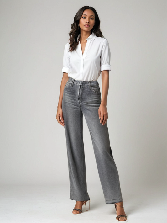 Mira™ | Grå Utställd Jeans