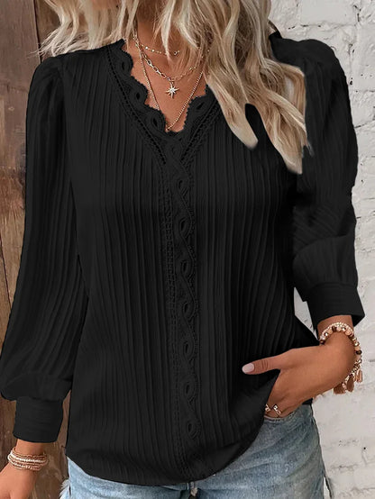 Mira™ | Mira – Feminin topp med spetsdetaljer